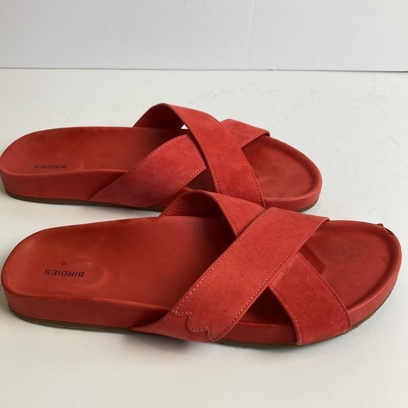 Birdies Robin Slides Sandals Persimmon Coral Red Orange Size 6.5 - Picture 2 of 16
